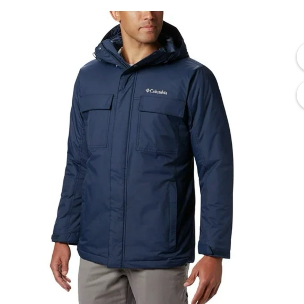 Columbia Ten Falls Navy Insulated Winter Puffer Jacket Coat Size Men’s Size M